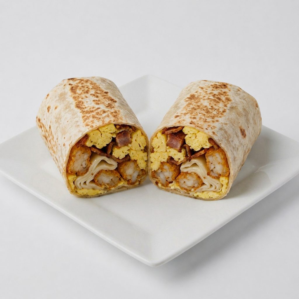 Reindeer Sausage Breakfast Burritos.