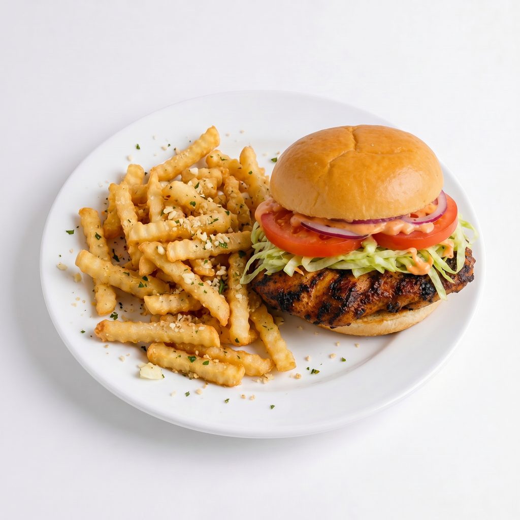 Huli Huli Chicken Grilled Burger.