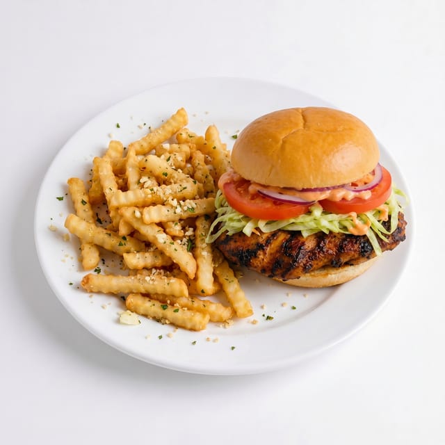 Huli Huli Chicken Grilled Burger.
