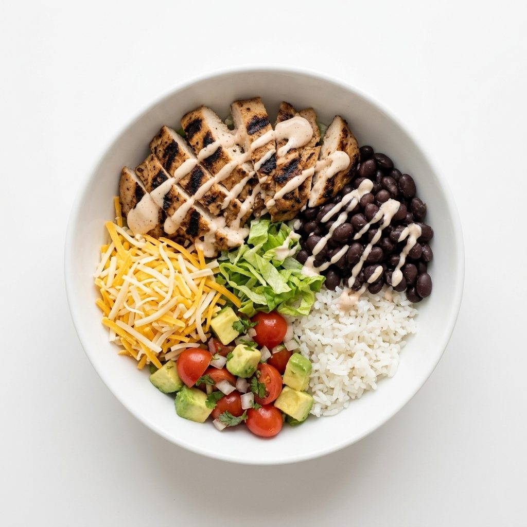 Chicken Burrito Bowls.