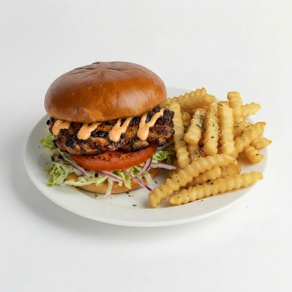 Blackened Chicken Burger.