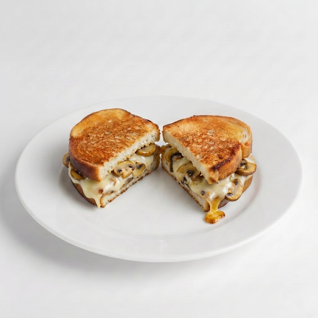 Marsala Mushroom Swiss Sandwich.