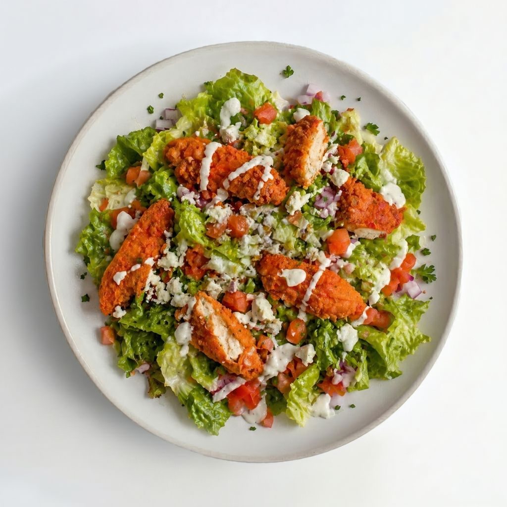 Buffalo Blue Salad.