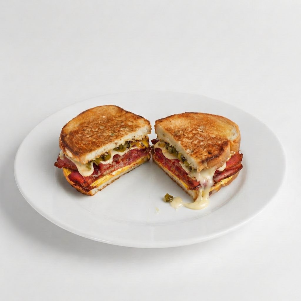 Reuben Grilled Cheese Sandwich.