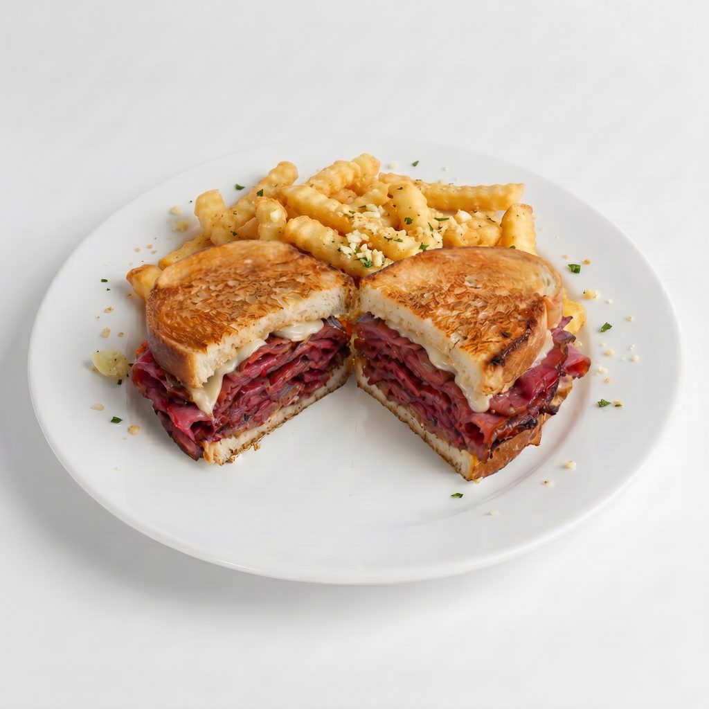 Spicy Pastrami Griller Sandwich.