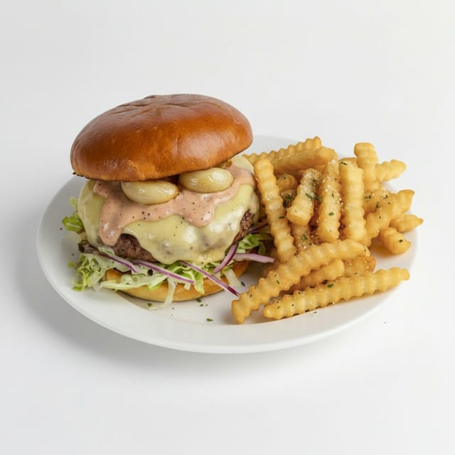 Garlic Burger.